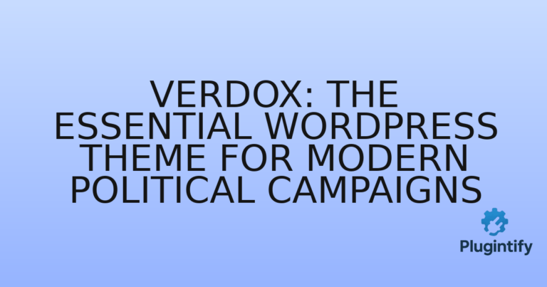 Read more about the article Verdox: The Essential WordPress Theme for Modern Political Campaigns