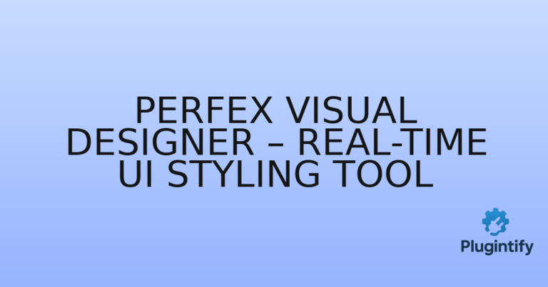 Read more about the article Perfex Visual Designer – Real-Time UI Styling Tool