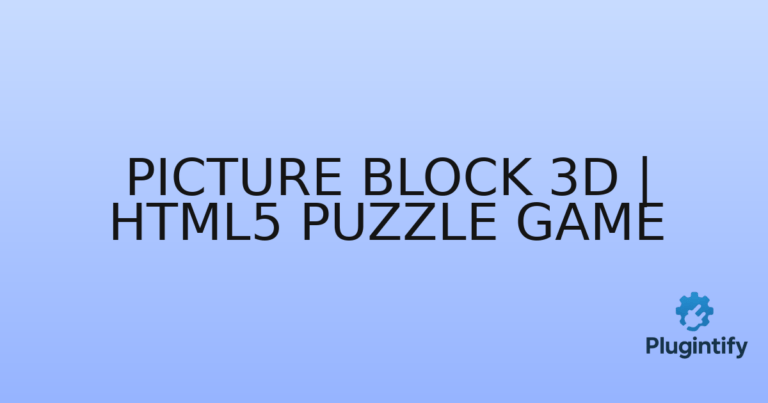 Read more about the article Picture Block 3D | HTML5 Puzzle Game