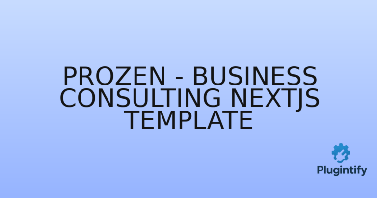 Read more about the article Prozen – Business Consulting Nextjs Template