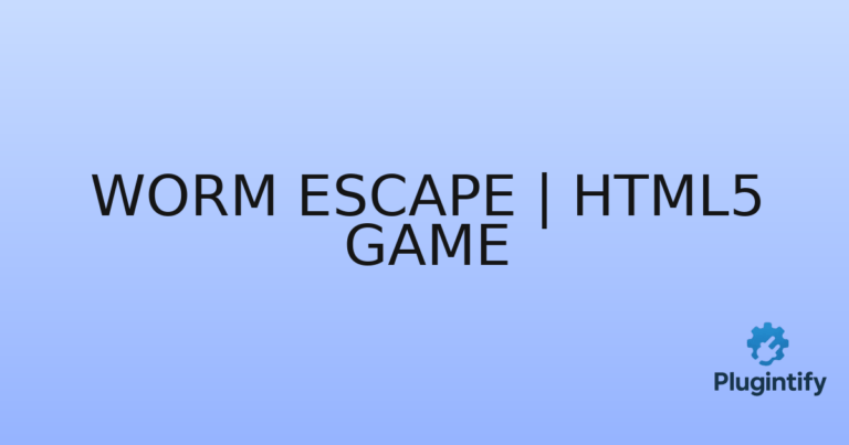 Read more about the article Worm Escape | HTML5 Game