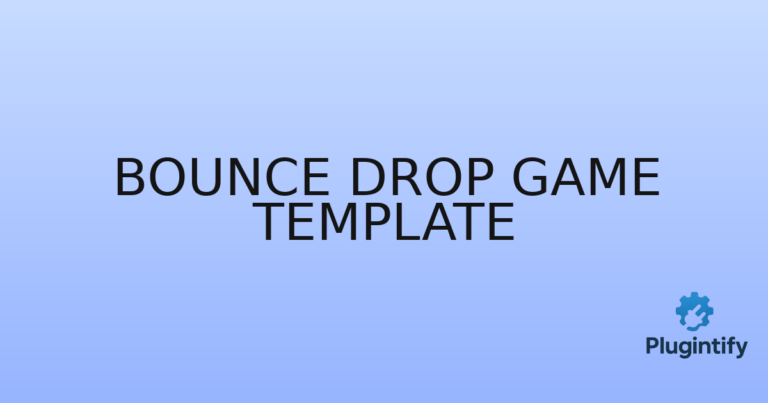 Read more about the article Bounce Drop Game Template