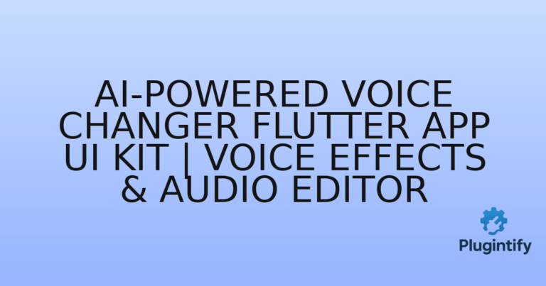 Read more about the article AI-Powered Voice Changer Flutter App UI Kit | Voice Effects & Audio Editor
