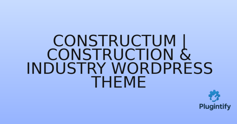 Read more about the article Constructum | Construction & Industry WordPress theme