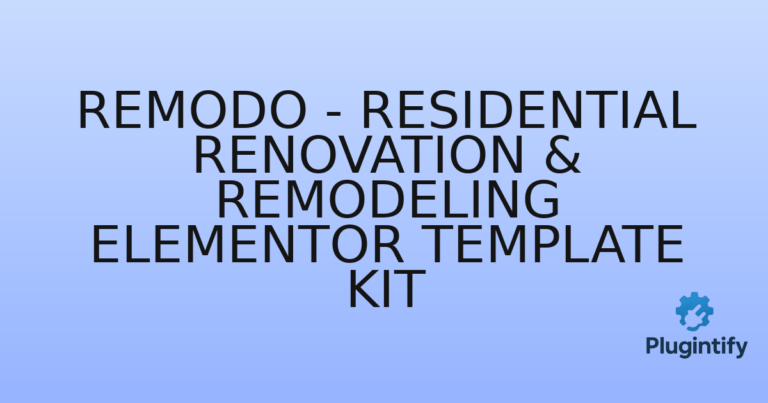 Read more about the article Remodo – Residential Renovation & Remodeling Elementor Template Kit