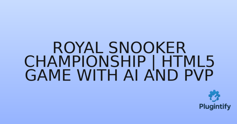 Read more about the article Royal Snooker Championship | HTML5 Game with AI and PvP