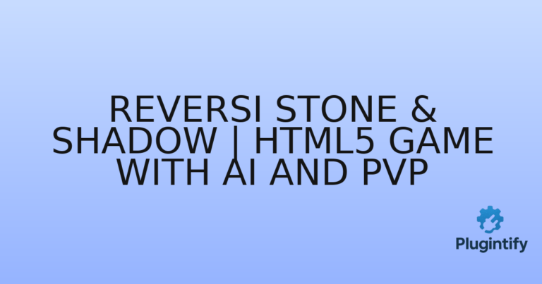 Read more about the article Reversi Stone & Shadow | HTML5 Game with AI and PvP