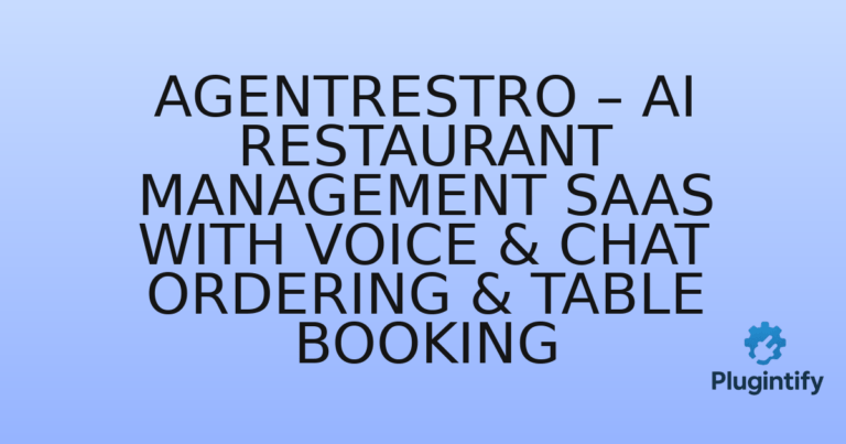 Read more about the article AgentRestro – AI Restaurant Management SaaS with Voice & Chat Ordering & Table Booking
