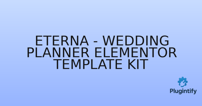 Read more about the article Eterna – Wedding Planner Elementor Template Kit