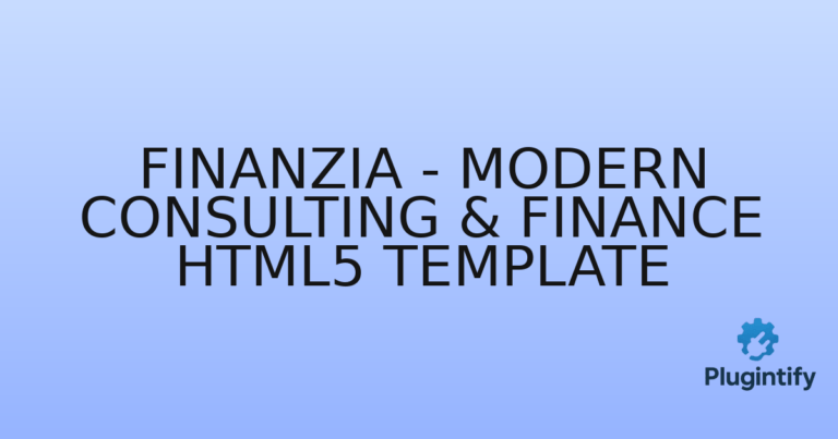 Read more about the article Finanzia – Modern Consulting & Finance HTML5 Template