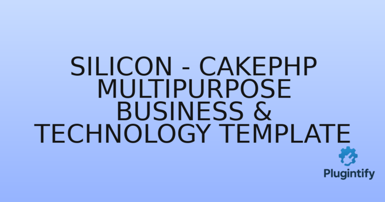 Read more about the article Silicon – CakePHP Multipurpose Business & Technology Template