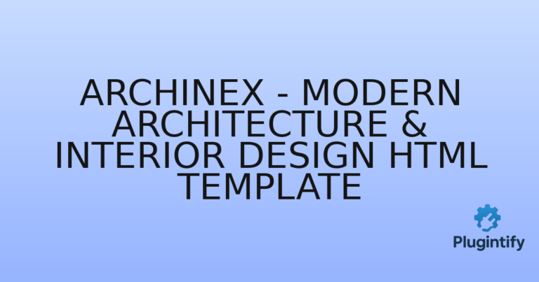 Read more about the article Archinex – Modern Architecture & Interior Design HTML Template