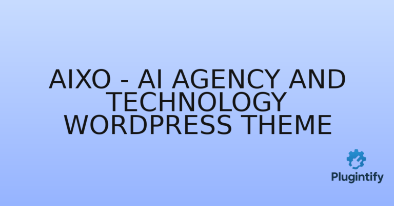 Read more about the article Aixo – AI Agency and Technology WordPress Theme
