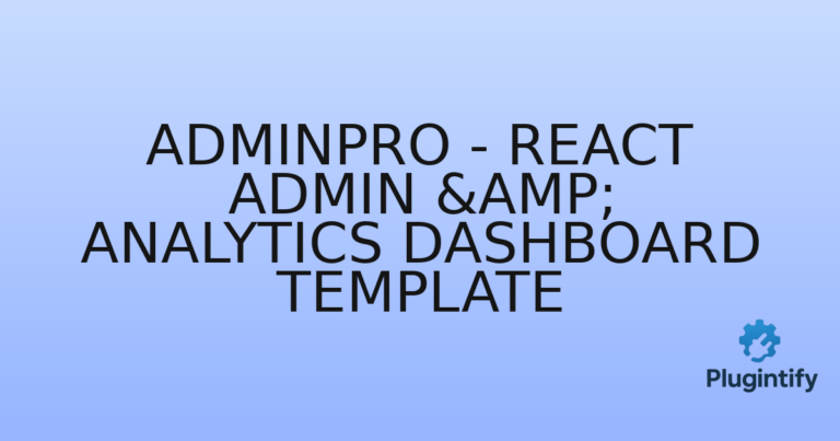 Read more about the article AdminPro – React Admin & Analytics Dashboard Template