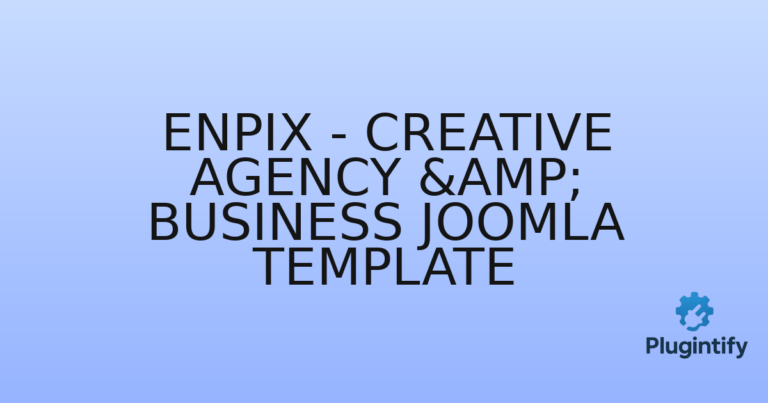 Read more about the article Enpix – Creative Agency & Business Joomla Template