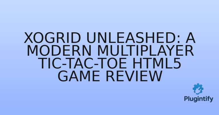 Read more about the article XOGrid Unleashed: A Modern Multiplayer Tic-Tac-Toe HTML5 Game Review