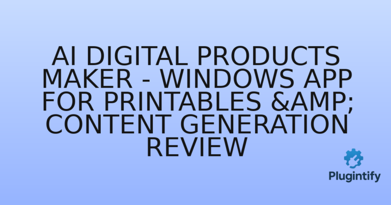 Read more about the article AI Digital Products Maker – Windows App for Printables & Content Generation Review