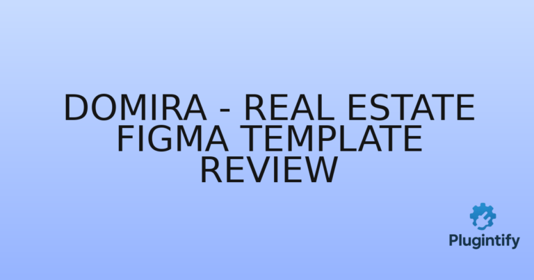 Read more about the article Domira – Real Estate Figma Template Review