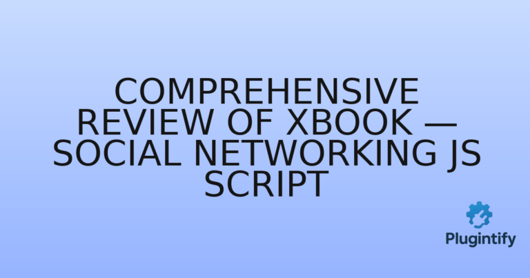 Read more about the article Comprehensive Review of xBook — Social Networking JS Script