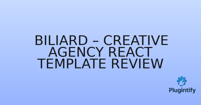 Read more about the article Biliard – Creative Agency React Template Review