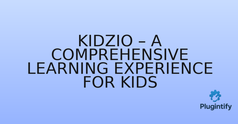 Read more about the article Kidzio – A Comprehensive Learning Experience for Kids