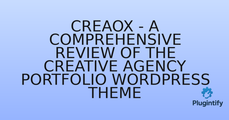 Read more about the article Creaox – A Comprehensive Review of the Creative Agency Portfolio WordPress Theme
