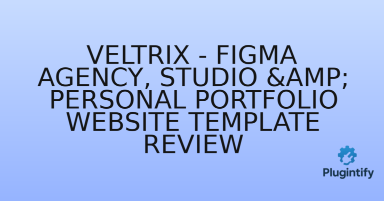 Read more about the article Veltrix – Figma Agency, Studio & Personal Portfolio Website Template Review