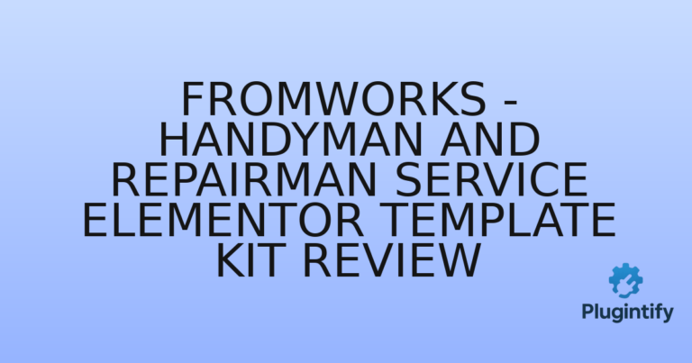 Read more about the article FromWorks – Handyman and Repairman Service Elementor Template Kit Review