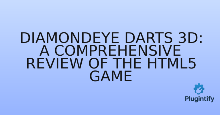 Read more about the article DiamondEye Darts 3D: A Comprehensive Review of the HTML5 Game