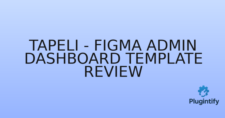 Read more about the article Tapeli – Figma Admin Dashboard Template Review