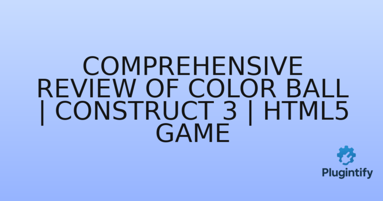 Read more about the article Comprehensive Review of Color Ball | Construct 3 | HTML5 Game