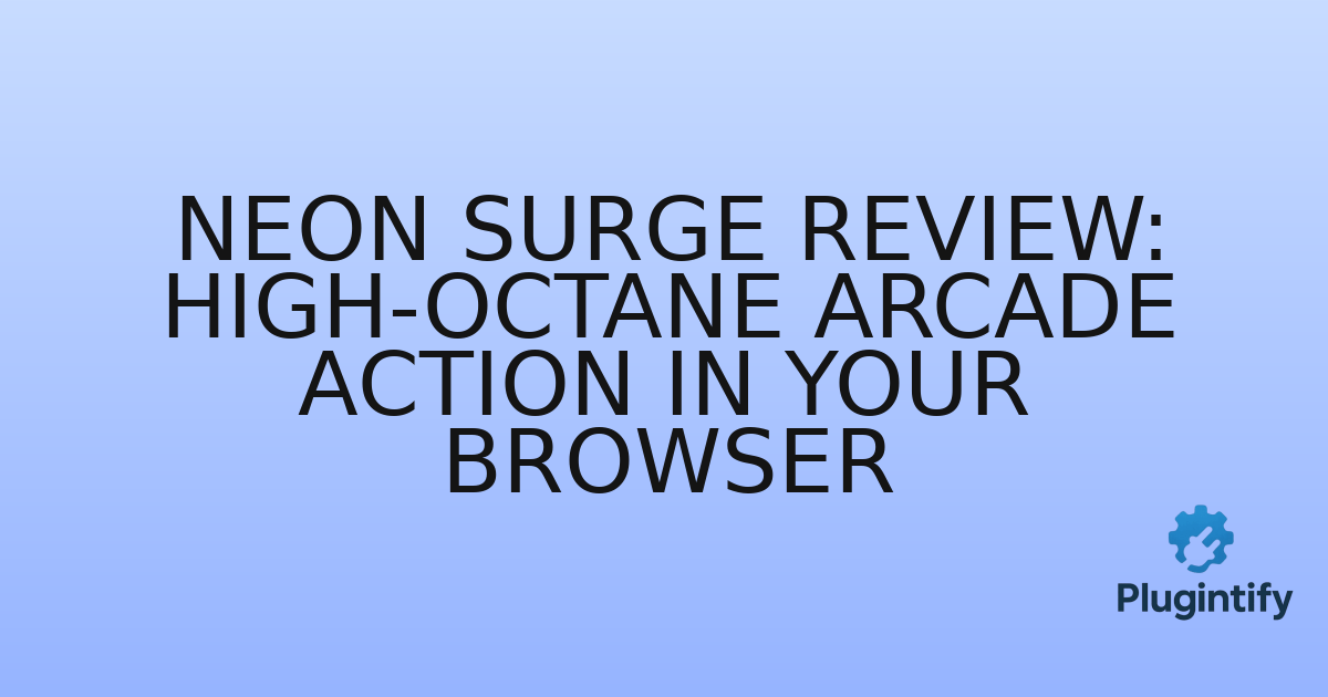 You are currently viewing Neon Surge Review: High-Octane Arcade Action in Your Browser
