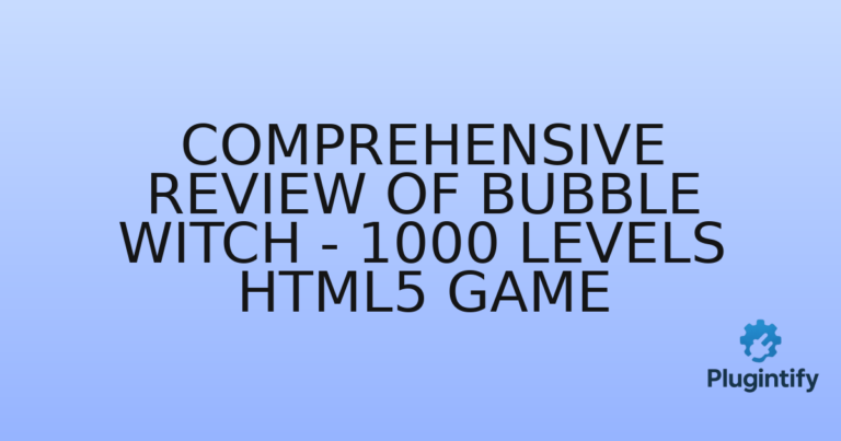 Read more about the article Comprehensive Review of Bubble Witch – 1000 Levels HTML5 Game