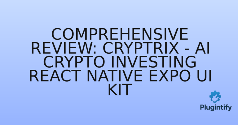 Read more about the article Comprehensive Review: Cryptrix – AI Crypto Investing React Native Expo UI Kit
