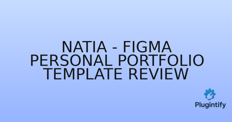Read more about the article Natia – Figma Personal Portfolio Template Review