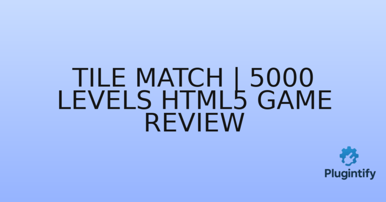 Read more about the article Tile Match | 5000 Levels HTML5 Game Review