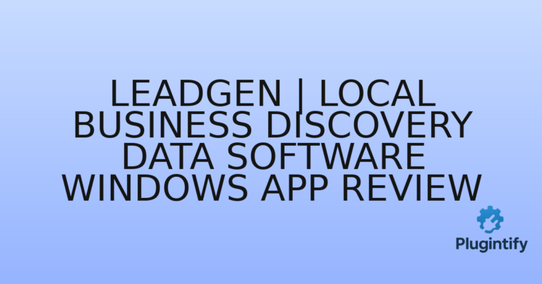 Read more about the article LeadGen | Local Business Discovery Data Software Windows App Review