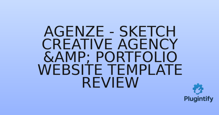 Read more about the article Agenze – Sketch Creative Agency & Portfolio Website Template Review
