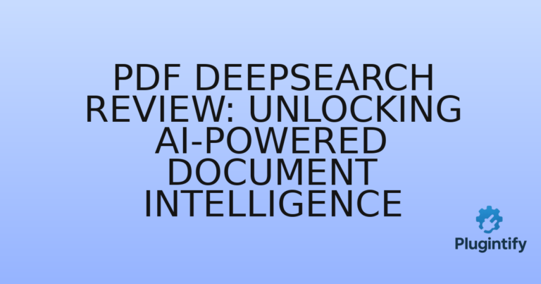 Read more about the article PDF DeepSearch Review: Unlocking AI-Powered Document Intelligence