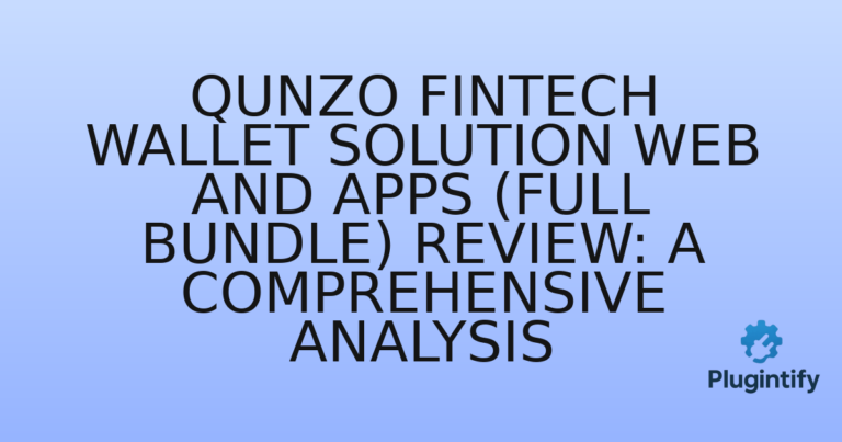Read more about the article Qunzo Fintech Wallet Solution Web and Apps (Full Bundle) Review: A Comprehensive Analysis