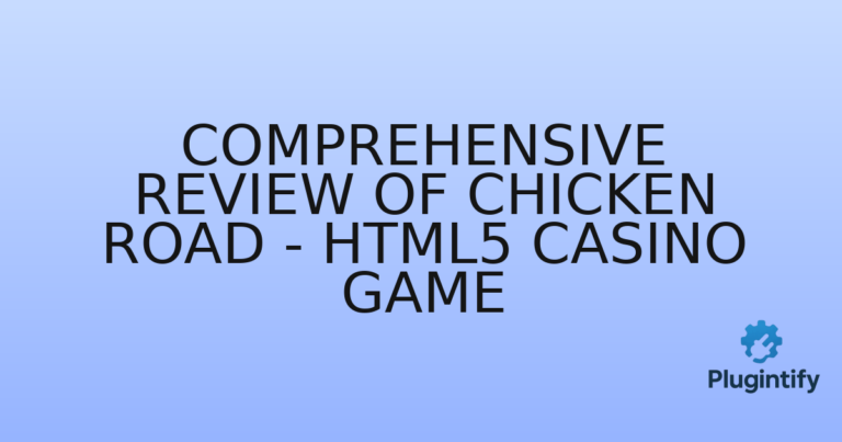 Read more about the article Comprehensive Review of Chicken Road – HTML5 Casino Game