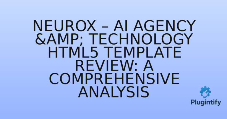 Read more about the article Neurox – AI Agency & Technology HTML5 Template Review: A Comprehensive Analysis