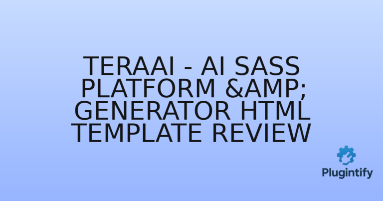 Read more about the article TeraAI – Ai Sass Platform & Generator HTML Template Review