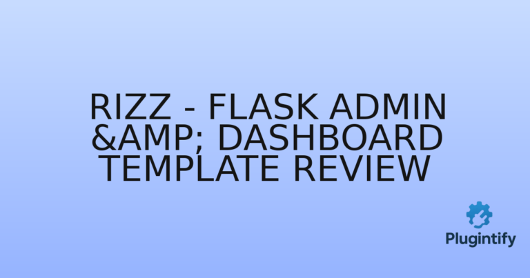 Read more about the article Rizz – Flask Admin & Dashboard Template Review