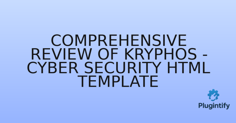 Read more about the article Comprehensive Review of Kryphos – Cyber Security HTML Template