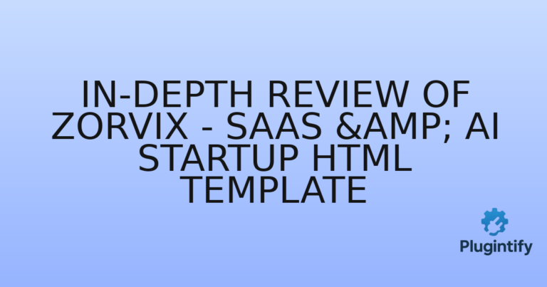 Read more about the article In-Depth Review of Zorvix – SaaS & AI Startup HTML Template