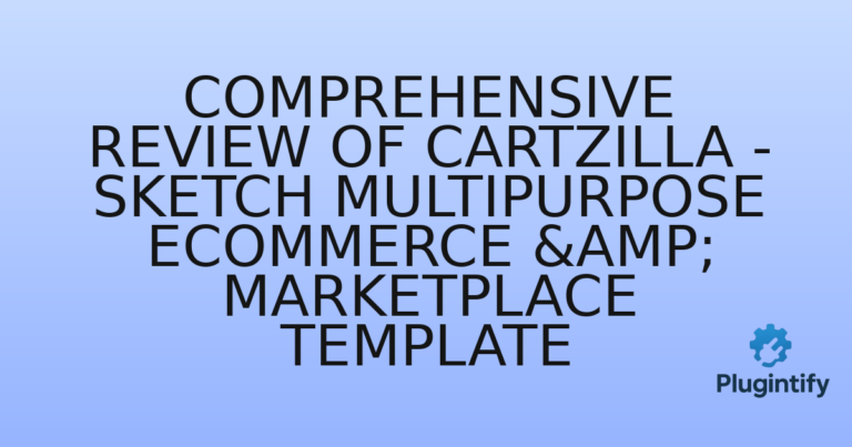 Read more about the article Comprehensive Review of Cartzilla – Sketch Multipurpose eCommerce & Marketplace Template