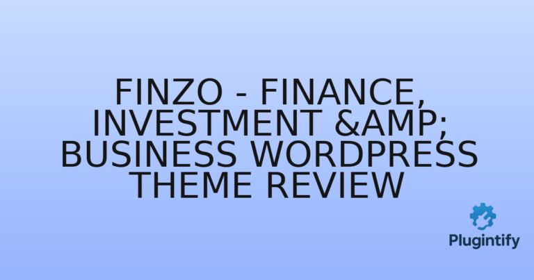 Read more about the article Finzo – Finance, Investment & Business WordPress Theme Review