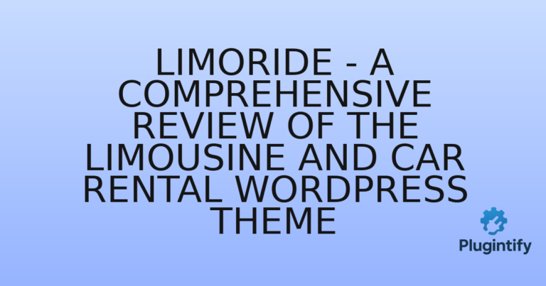 Read more about the article LimoRide – A Comprehensive Review of the Limousine and Car Rental WordPress Theme