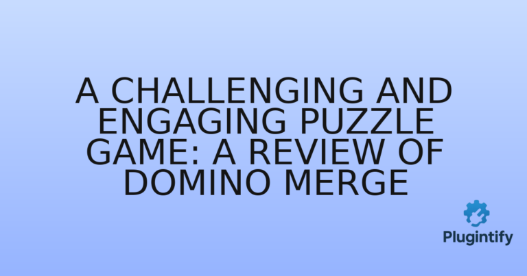 Read more about the article A Challenging and Engaging Puzzle Game: A Review of Domino Merge